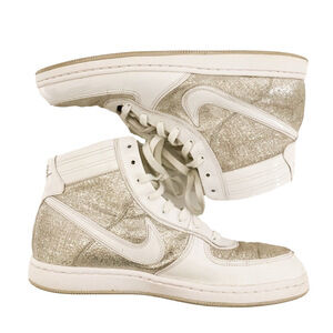 Nike Air Scandal Mid | White silver | women’s size 9